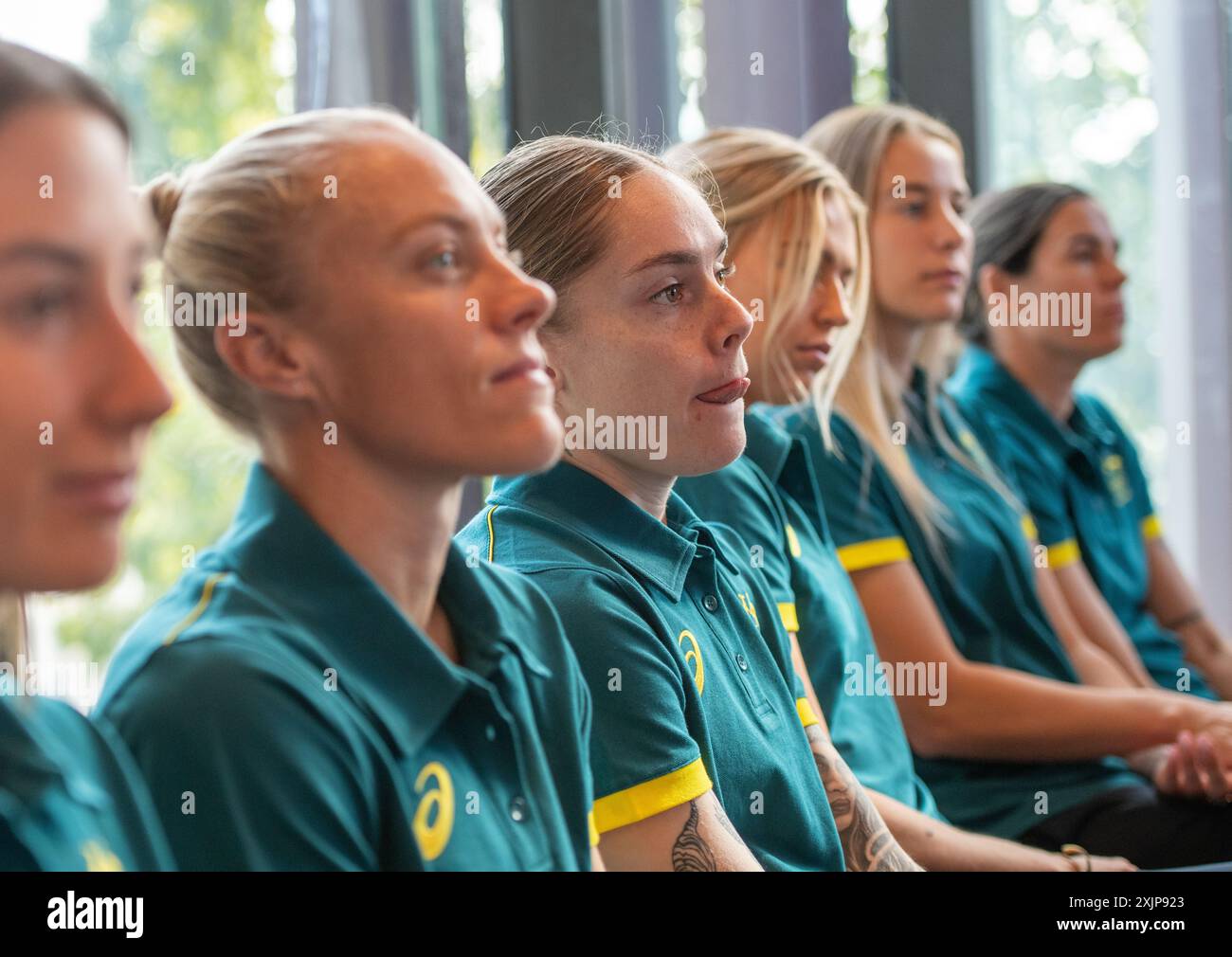 MatildaÕs annuncio della squadra olimpica per Parigi 2024. Foto: Thomas Lisson Foto Stock