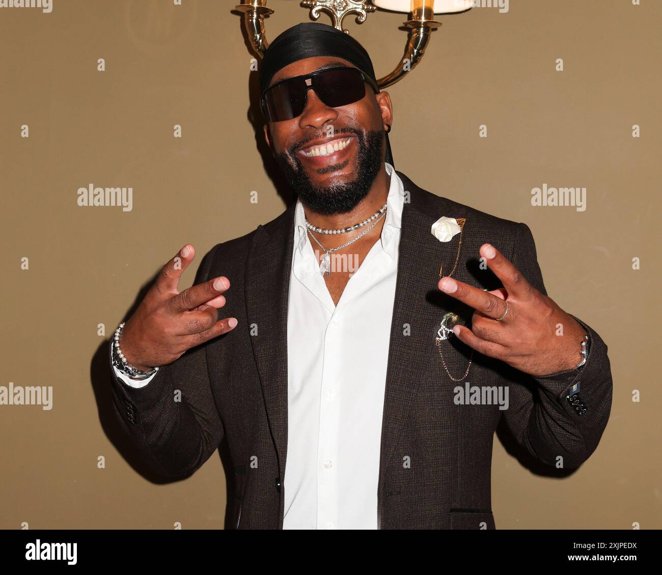 Londra, Regno Unito. 18 luglio 2024. Kule T partecipa all'Alan Endfield's Summer Party alla Mistress of Mayfair a Mayfair, Londra. (Foto di Cat Morley/SOPA Images/Sipa USA) credito: SIPA USA/Alamy Live News Foto Stock