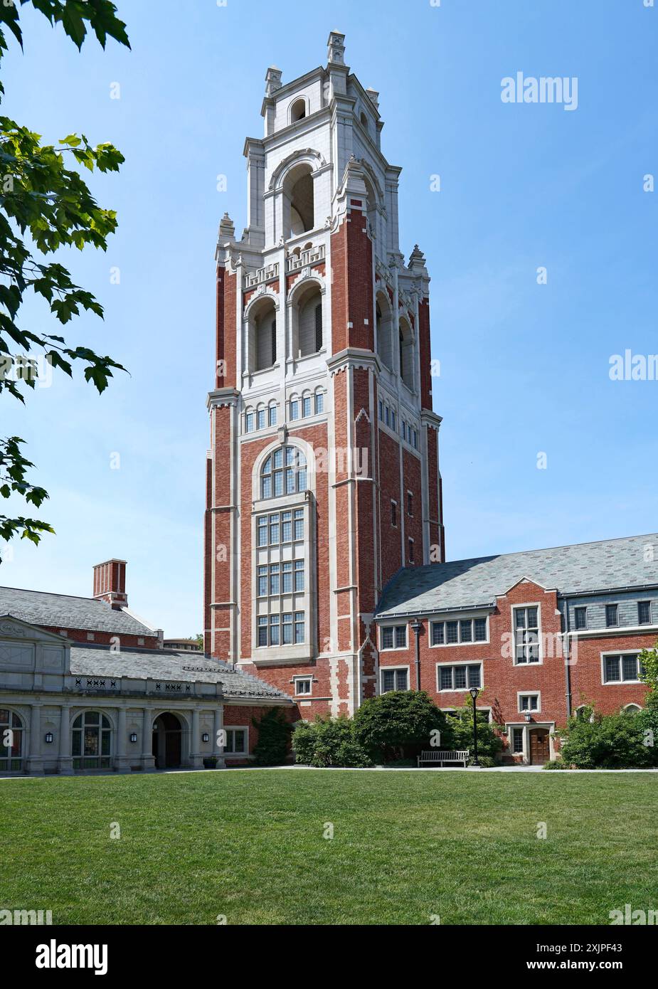 Pauli Murray College, architettura in mattoni e pietra gotica presso la Yale University Foto Stock