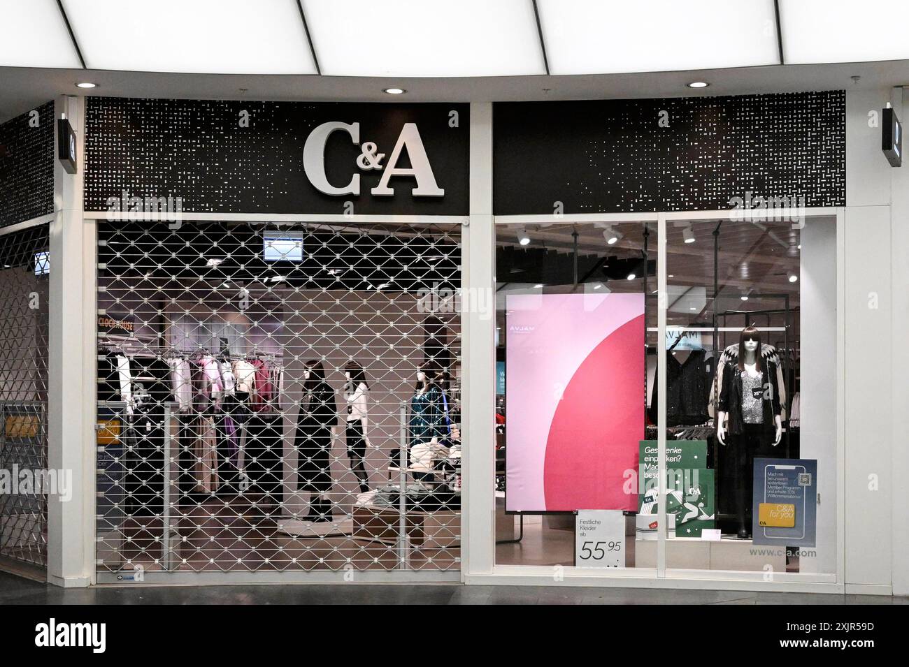 Vetrina C&A Fashion Foto Stock