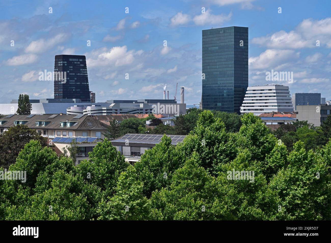 Messeturm, Basilea, Svizzera Foto Stock