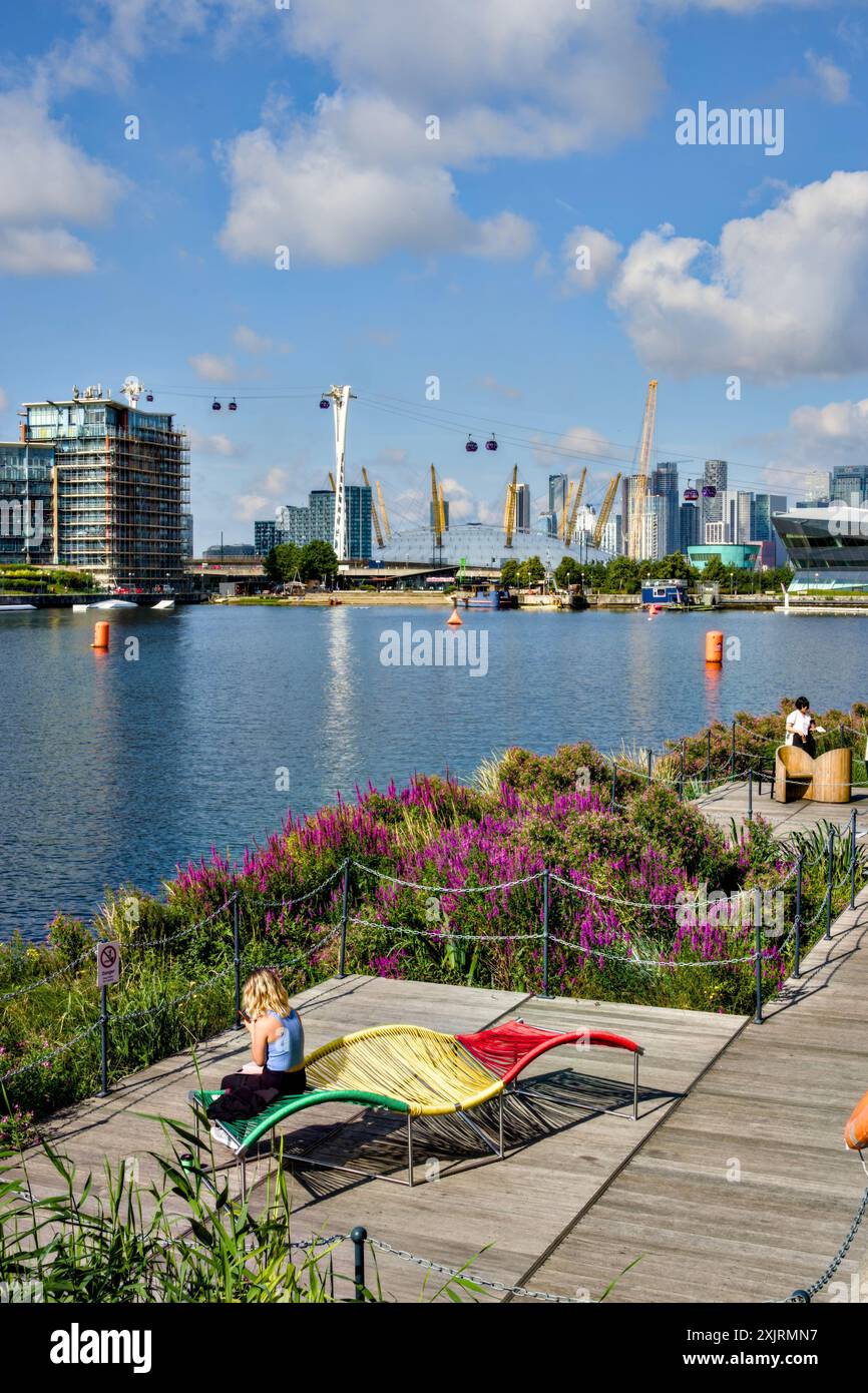 Royal Victoria Dock, Borough of Newham, Londra, Inghilterra, Regno Unito Foto Stock