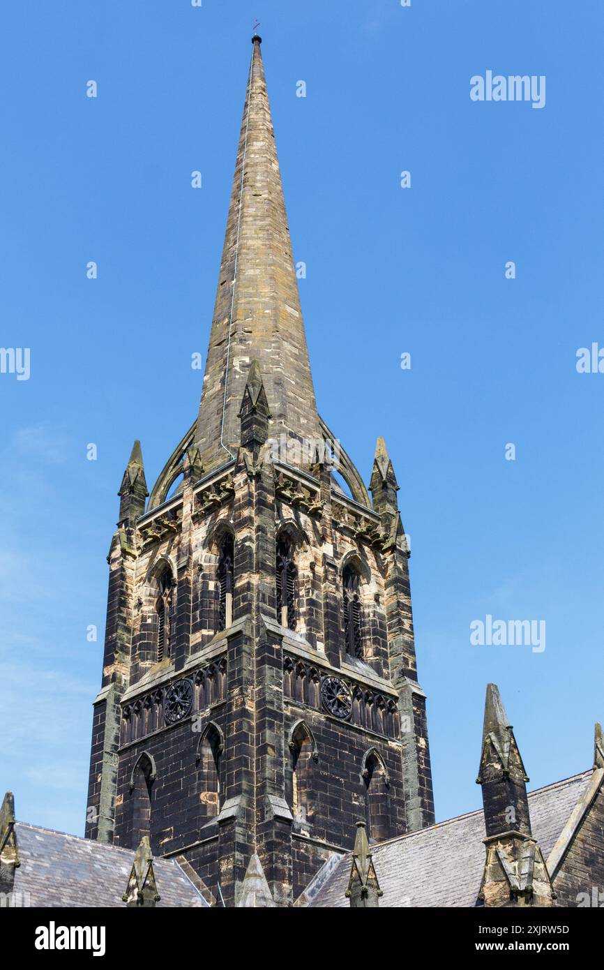 La guglia della chiesa di San Giovanni a Goole Foto Stock