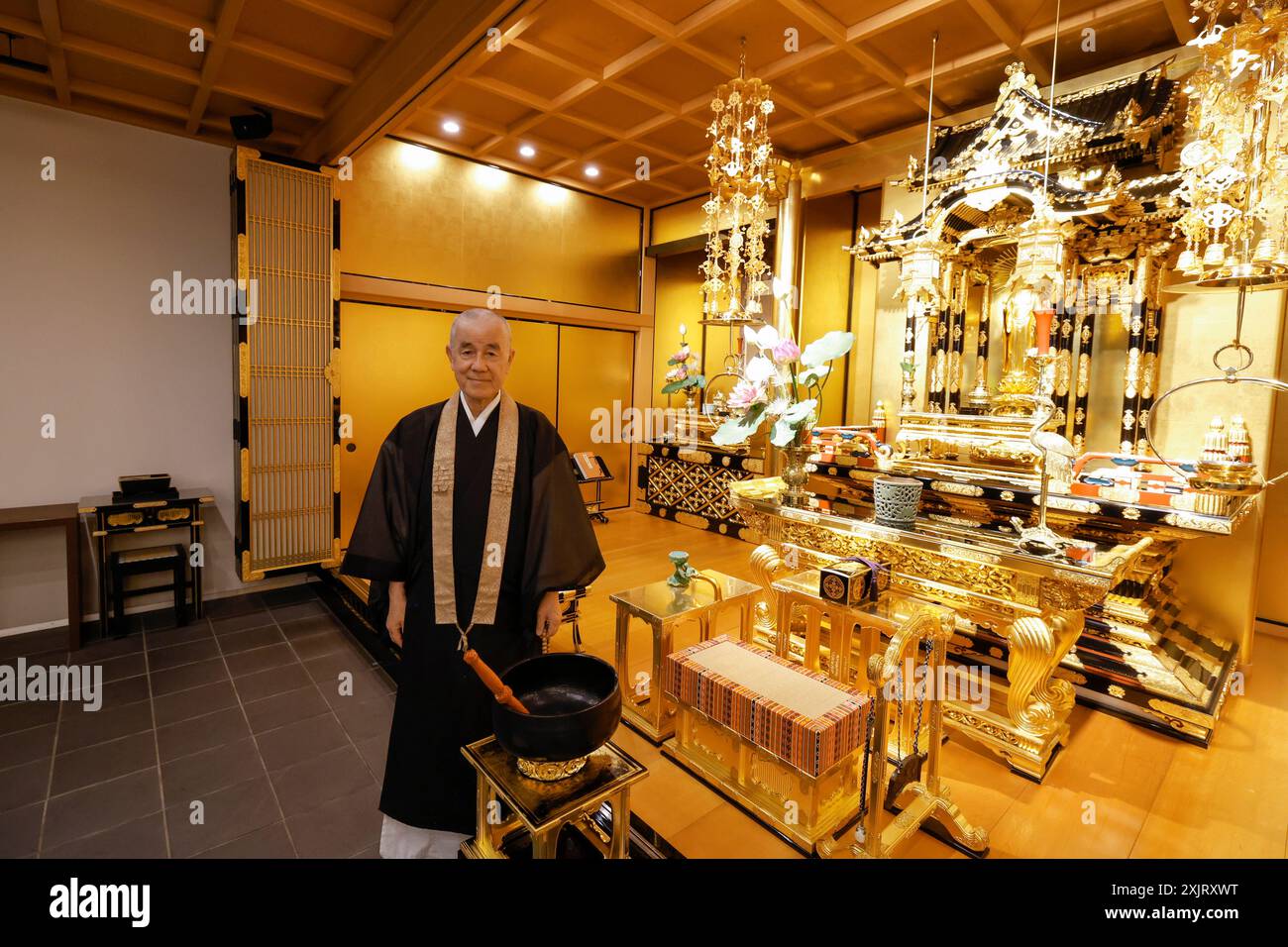 SHINJUKU RURIKO-IN BYAKURENGEDO-DO TEMPLE TOKYO Foto Stock