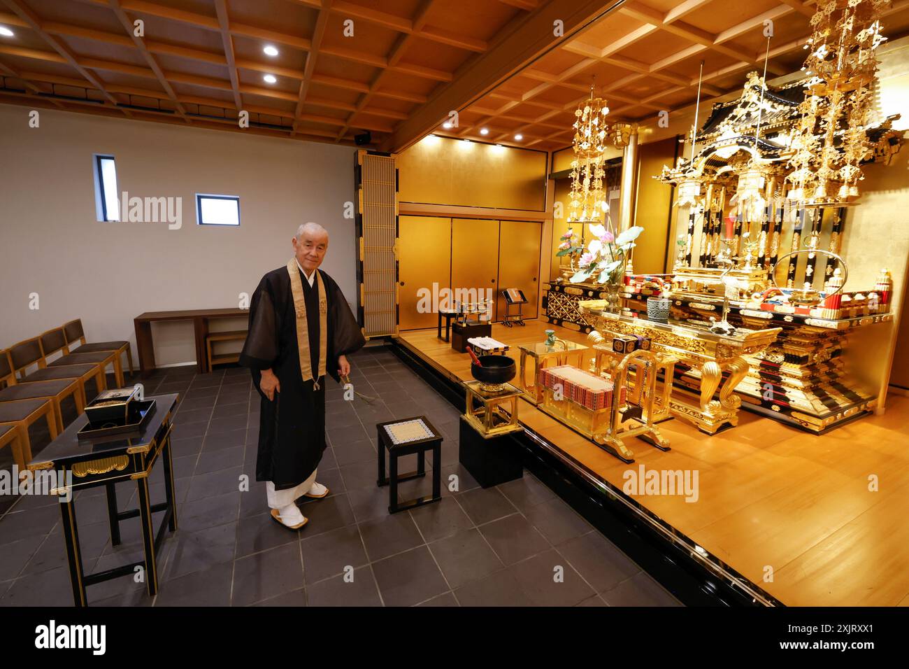 SHINJUKU RURIKO-IN BYAKURENGEDO-DO TEMPLE TOKYO Foto Stock