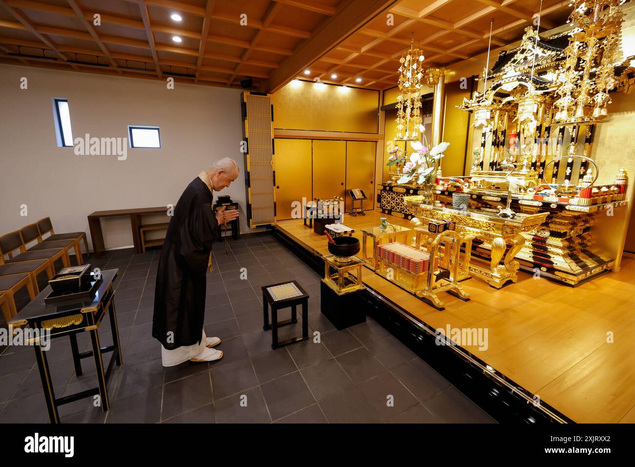 SHINJUKU RURIKO-IN BYAKURENGEDO-DO TEMPLE TOKYO Foto Stock