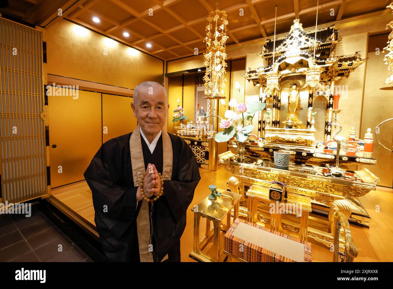 SHINJUKU RURIKO-IN BYAKURENGEDO-DO TEMPLE TOKYO Foto Stock