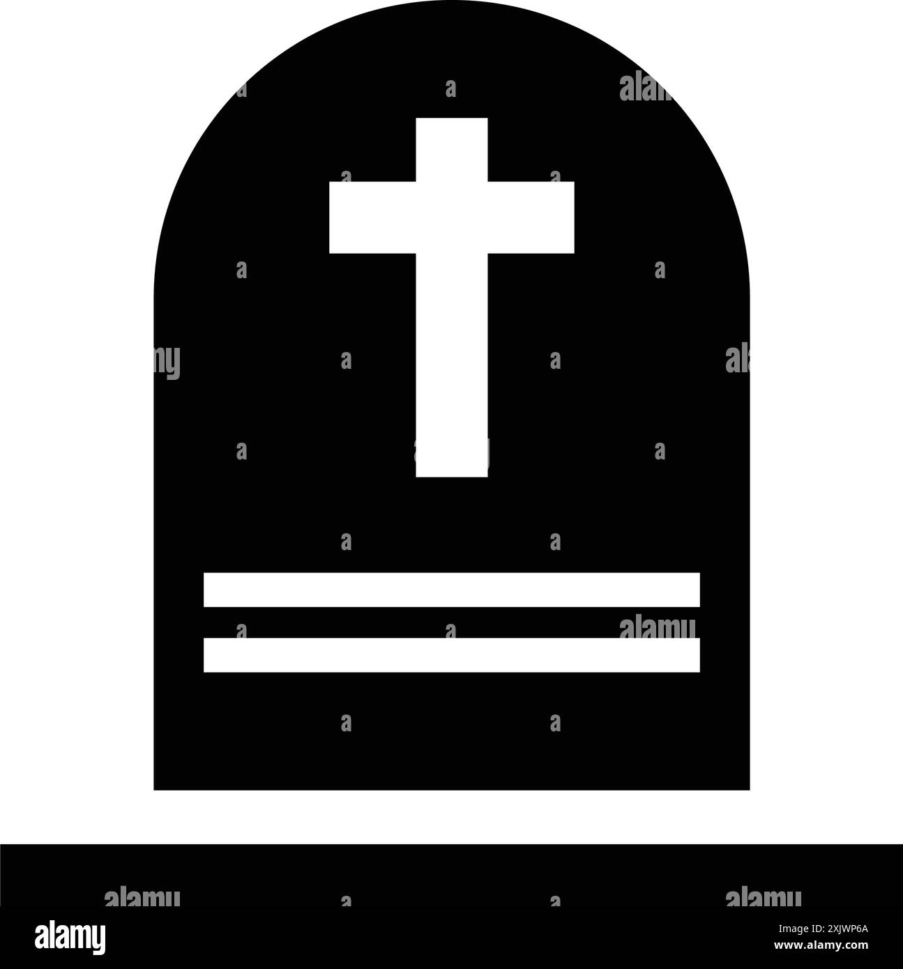 Morte, tomba, icona lapide - uso perfetto per supporti di stampa, Web, immagini di scorta, uso commerciale o qualsiasi tipo di progetto di progettazione. Illustrazione Vettoriale