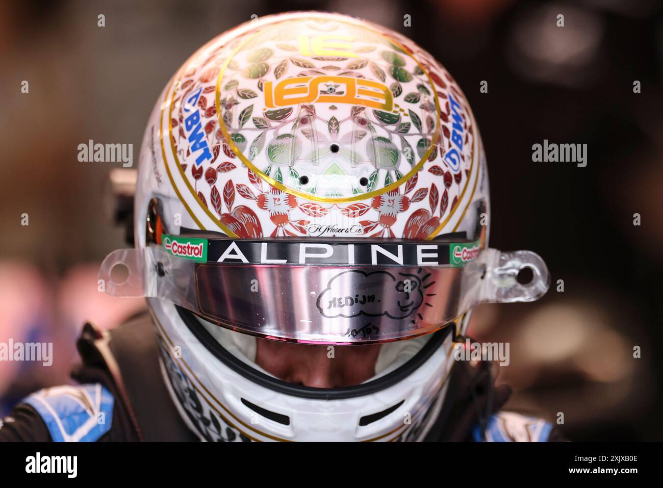 Mogyorod, Ungheria. 20 luglio 2024. Formula 1 Gran Premio d'Ungheria a Hungaroring, Ungheria. Nella foto: Esteban Ocon (fra) del team di F1 alpino BWT durante la terza sessione di prove © Piotr Zajac/Alamy Live News Foto Stock