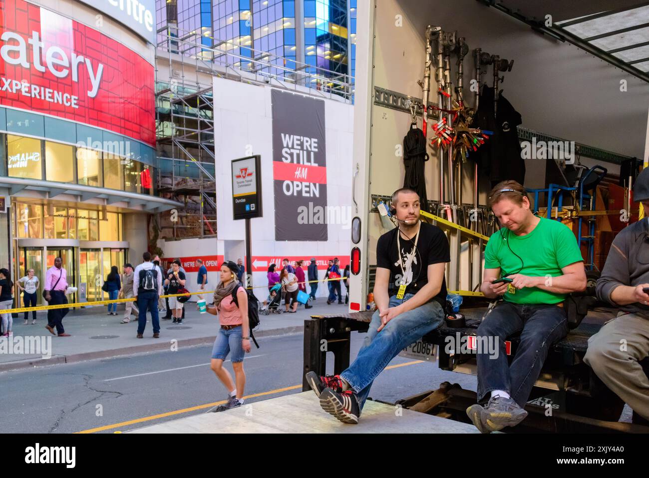 Suicide Squad Movie Production a Toronto, Canada - 25 maggio 2015 Foto Stock