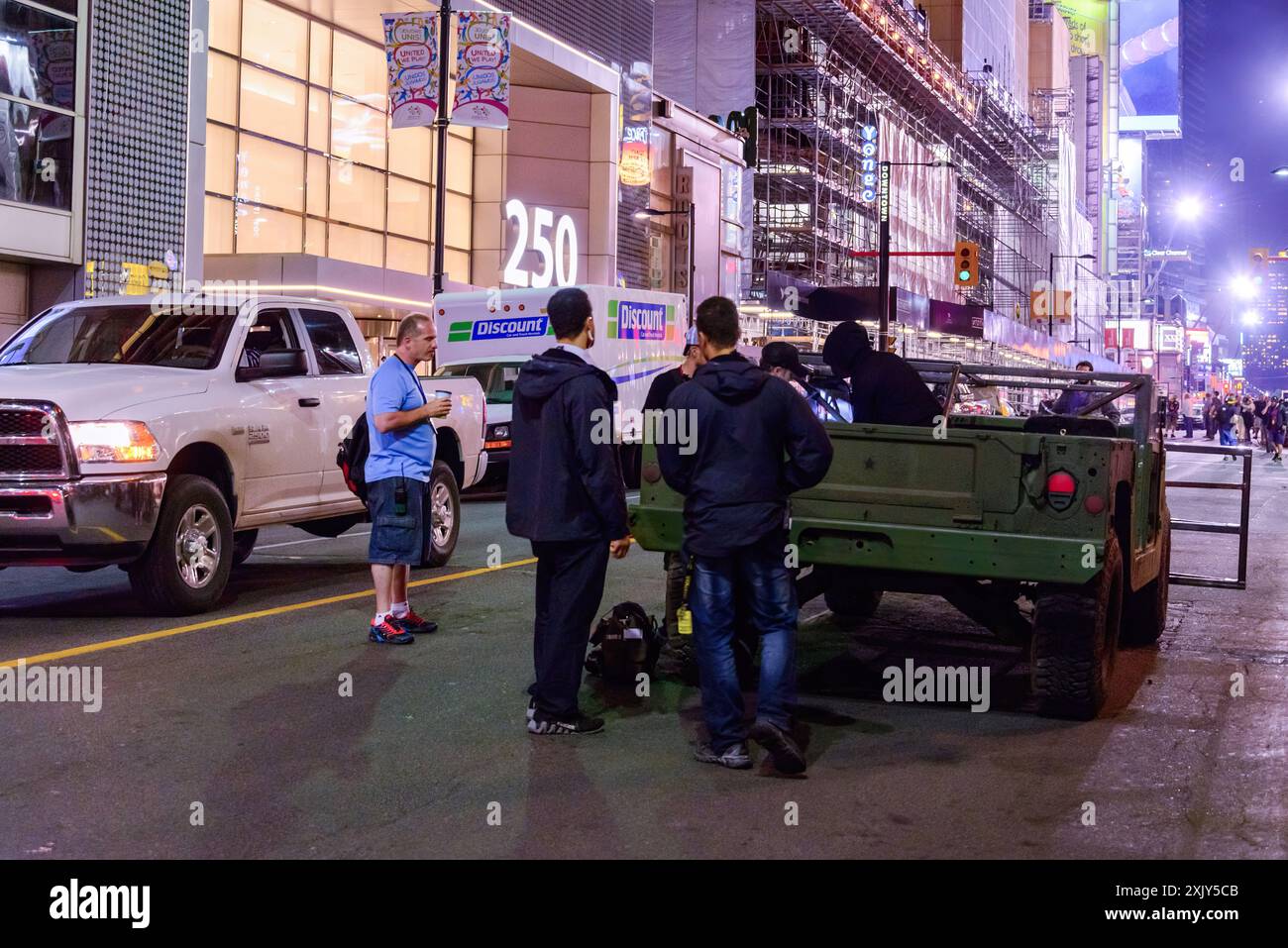 Suicide Squad Movie Production a Toronto, Canada - 25 maggio 2015 Foto Stock