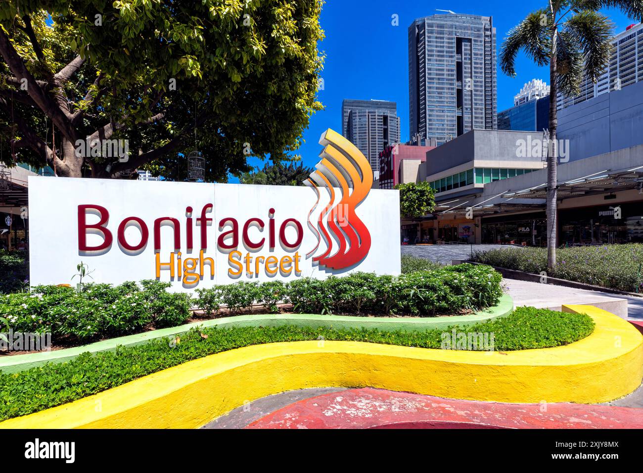 Bonifacio Global City High Street, BGC, Manila, Filippine Foto Stock