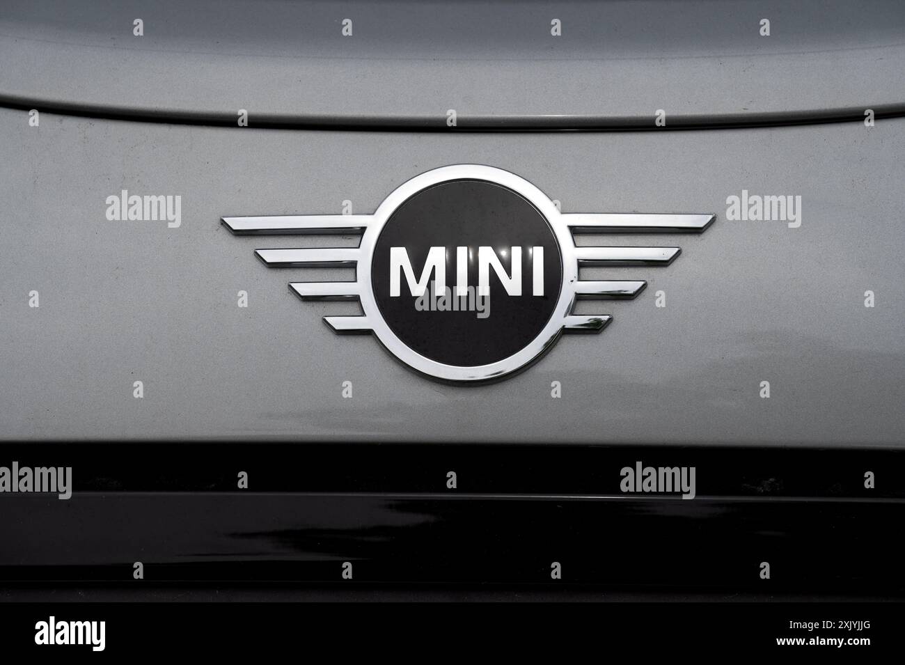 Logo della casa automobilistica britannica Mini Foto Stock
