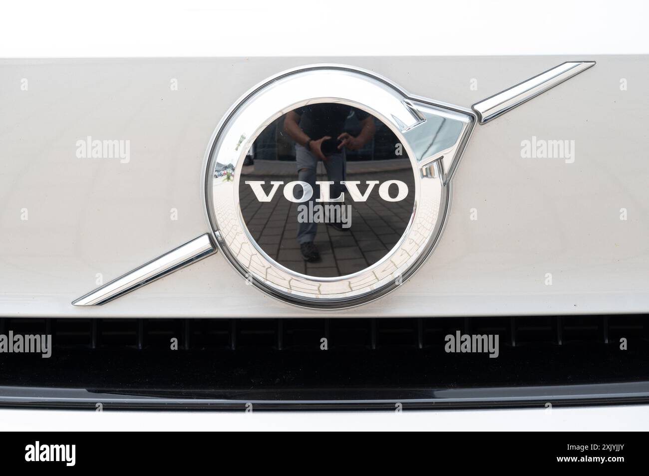 Logo della casa automobilistica svedese Volvo Foto Stock