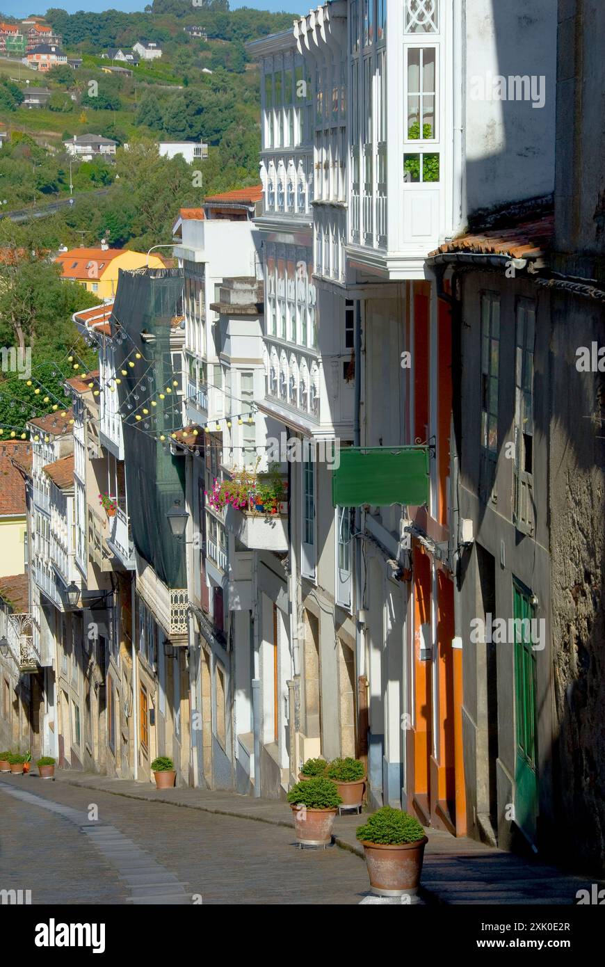 Strada cittadina - Betanzos, Spagna Foto Stock