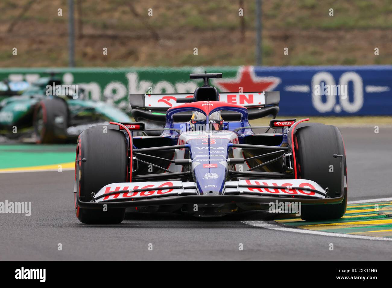 Mogyorod, Ungheria. 20 luglio 2024. Formula 1 Gran Premio d'Ungheria a Hungaroring, Ungheria. Nella foto: N. 3 Daniel Ricciardo (AUS) di Visa Cash App RB Formula One Team durante la sessione di qualificazione © Piotr Zajac/Alamy Live News Foto Stock