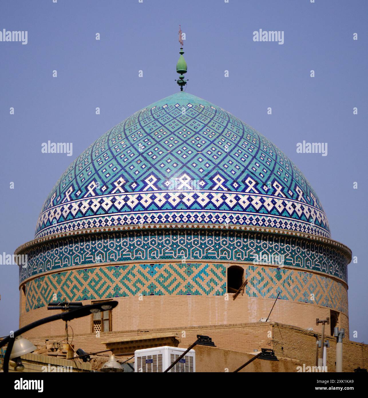 La cupola della Moschea a Yazd, iran Foto Stock