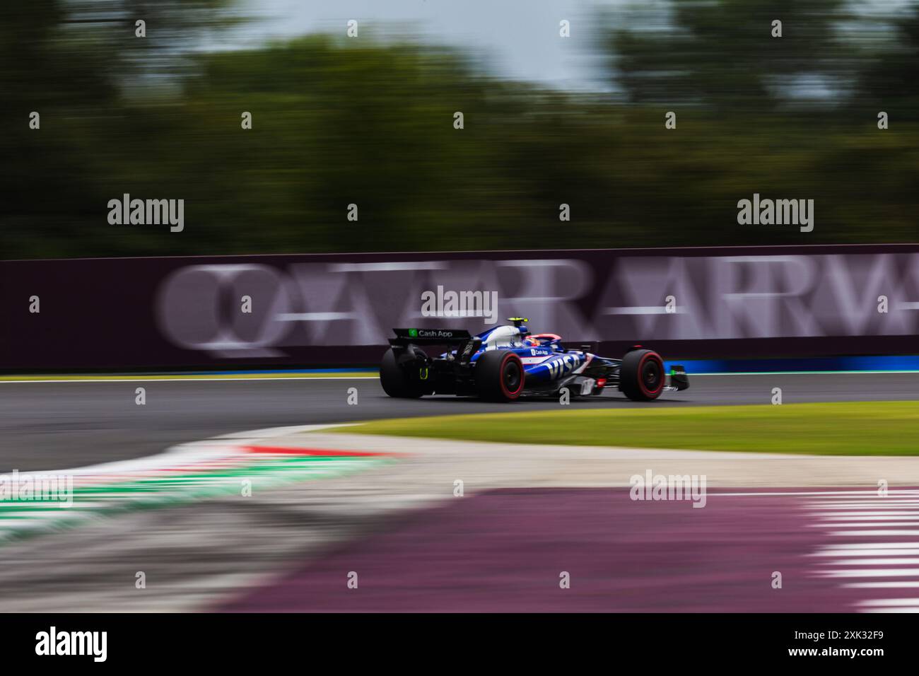 Hungaroring, Mogyorod, Ungheria. 20.July.2024; Yuki Tsunoda del Giappone e Visa Cash App RB Formula One Team durante il Gran Premio d'Ungheria di Formula 1 Foto Stock