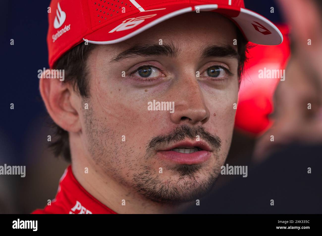 Hungaroring, Mogyorod, Ungheria. 20.luglio.2024; Charles Leclerc di Monaco e Scuderia Ferrari durante il Gran Premio d'Ungheria di Formula 1 Foto Stock