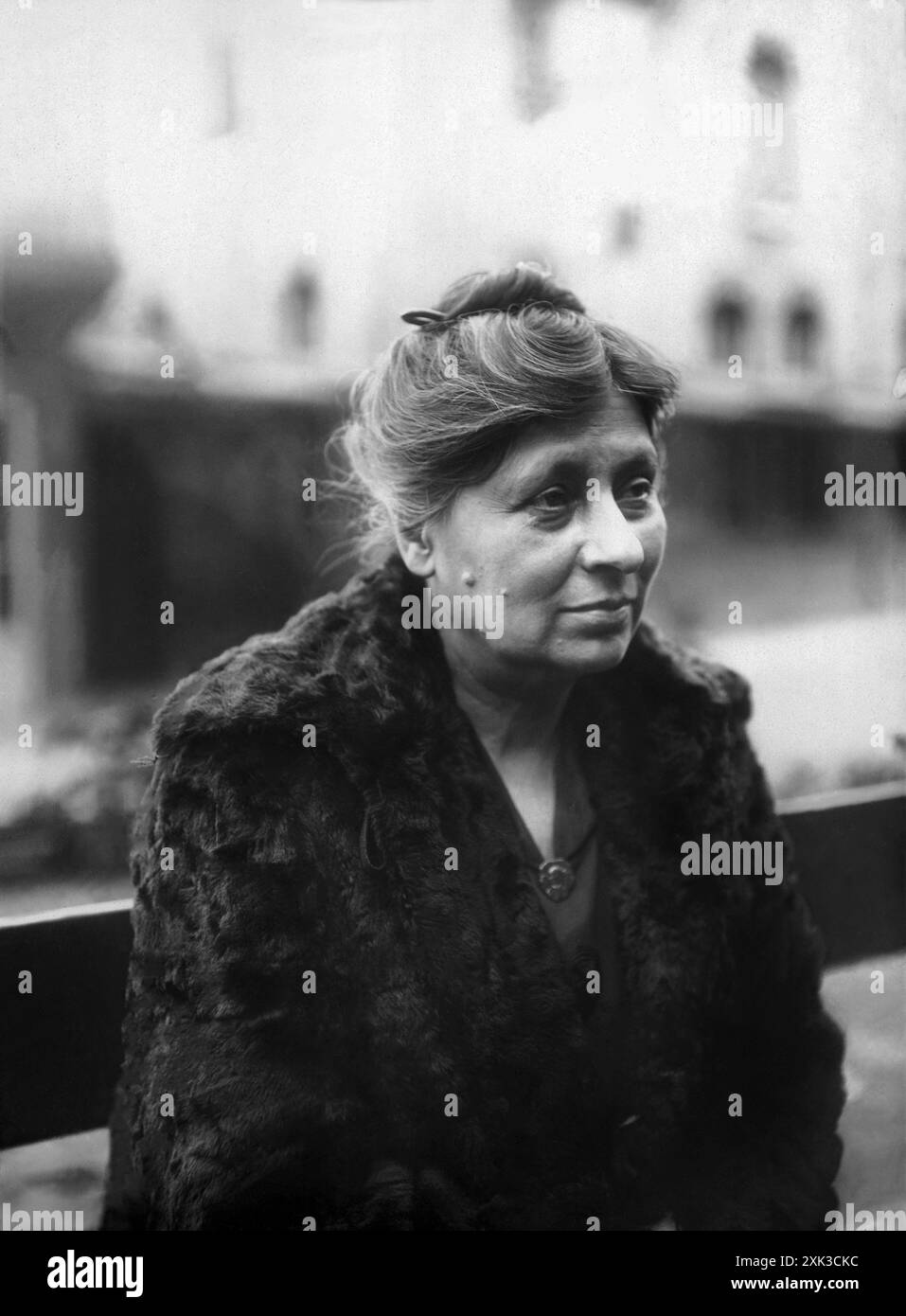 1926 , Parigi , FRANCIA : la donna francese Dottore avvocato JEANNE CHAUVIN ( 1862 - 1926 ) . Fu la seconda donna ad ottenere una laurea in legge in Francia, nel 1890. La sua domanda di giuramento come avvocato fu inizialmente respinta, ma dopo che la legge fu cambiata nel 1900 fu la seconda donna francese ad essere autorizzata a supplicare al bar ( dopo Olga Petit ). Fotografo sconosciuto . - AVVOCATESSA - DONNA AVVOCATO - LEGALE - DOTTORE IN LEGGE - LEGGE - STORIA - FOTO STORICHE - RITRATTO - RITRATTO - COLLETTO - GIURISPRUDENZA - FRANCIA - EMANCIPAZIONE FEMMINILE - FEMMINISTA - FEMMINISMO - CHIGNON Foto Stock