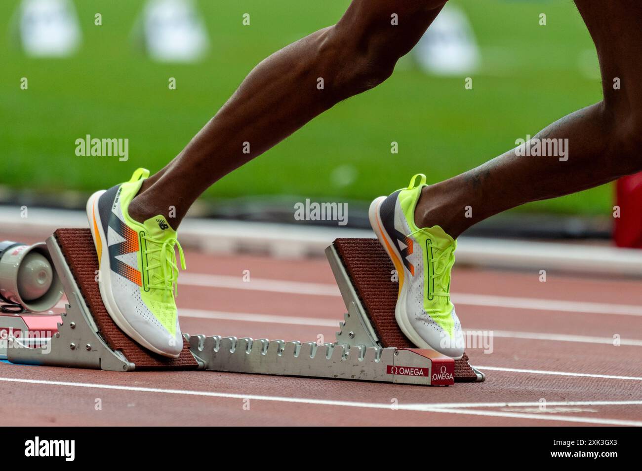 Londra, Regno Unito. 20 luglio 2024. Vernon Norwood (US) gareggia nei 400 m maschili al London Athletics Meet al London Stadium. L'evento è l'ultima partita della Wanda Diamond League prima dei Giochi Olimpici di Parigi del 2024. Crediti: Stephen Chung / Alamy Live News Foto Stock