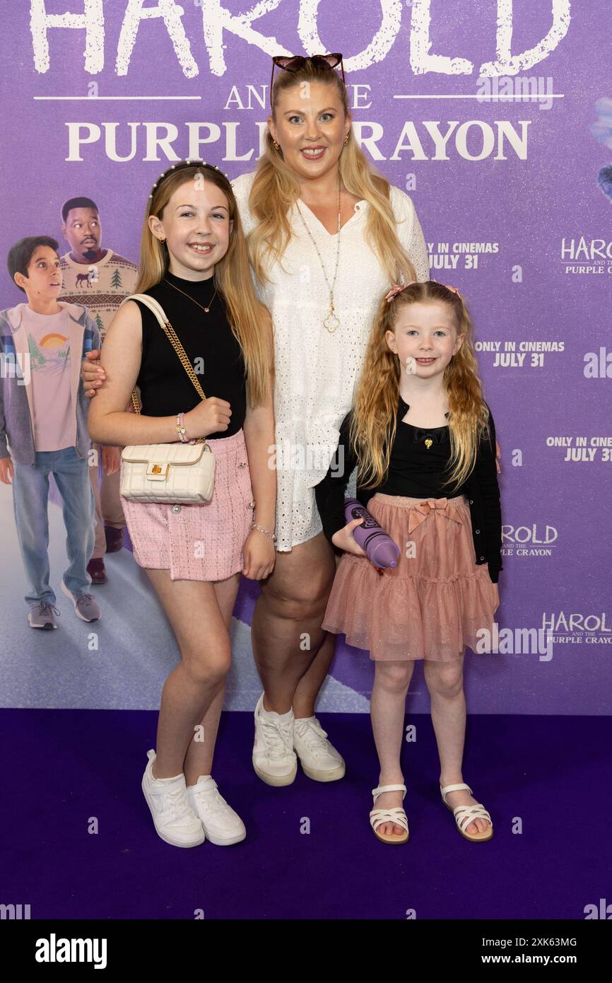 Londra, Regno Unito. 21 luglio 2024. Louise Pentland partecipa alla proiezione di Harold e Purple Crayon al Vue Cinema di Leicester Square. (Foto di Phil Lewis/SOPA Images/Sipa USA) credito: SIPA USA/Alamy Live News Foto Stock