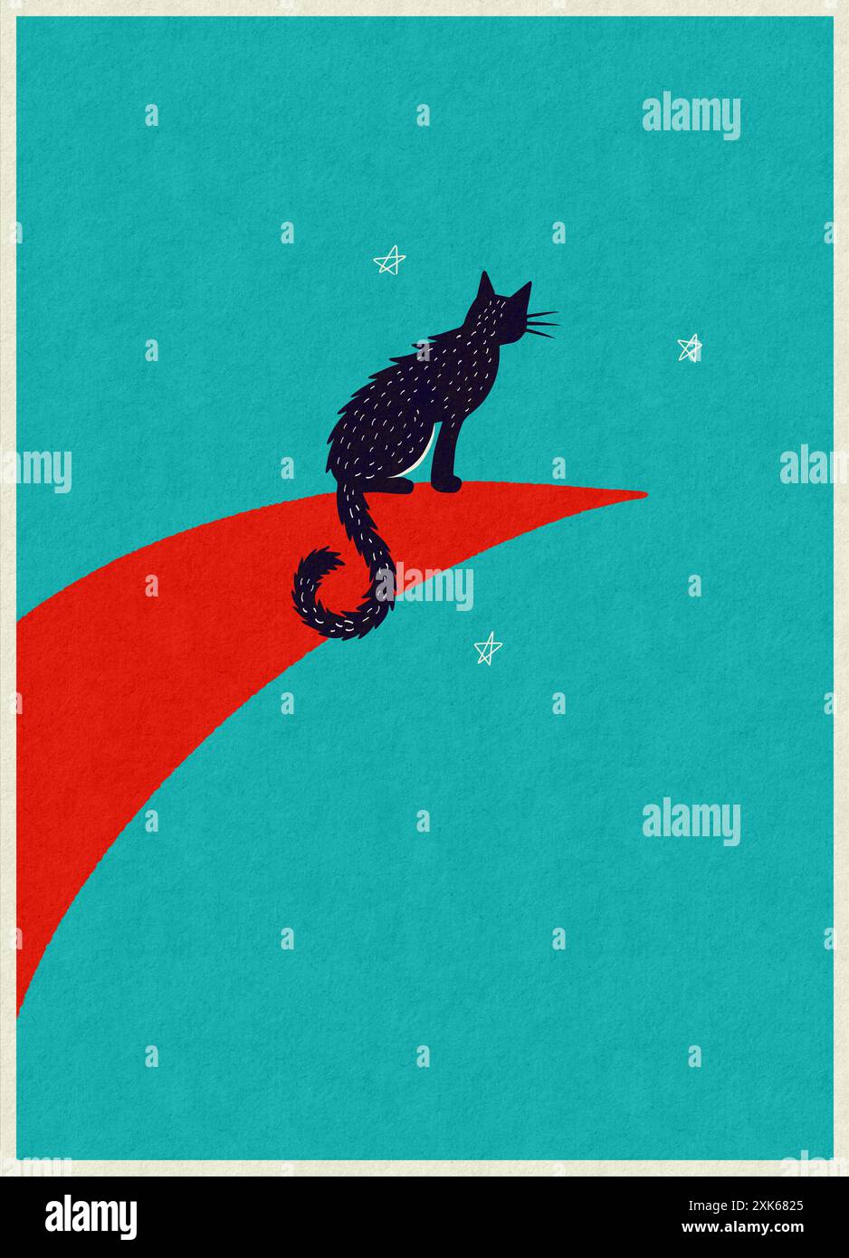Spilla Gatto Con Luna E Stelle - MetalloSmalto, Design Vintage Per Appassionati Di Astronomia - Foto 4