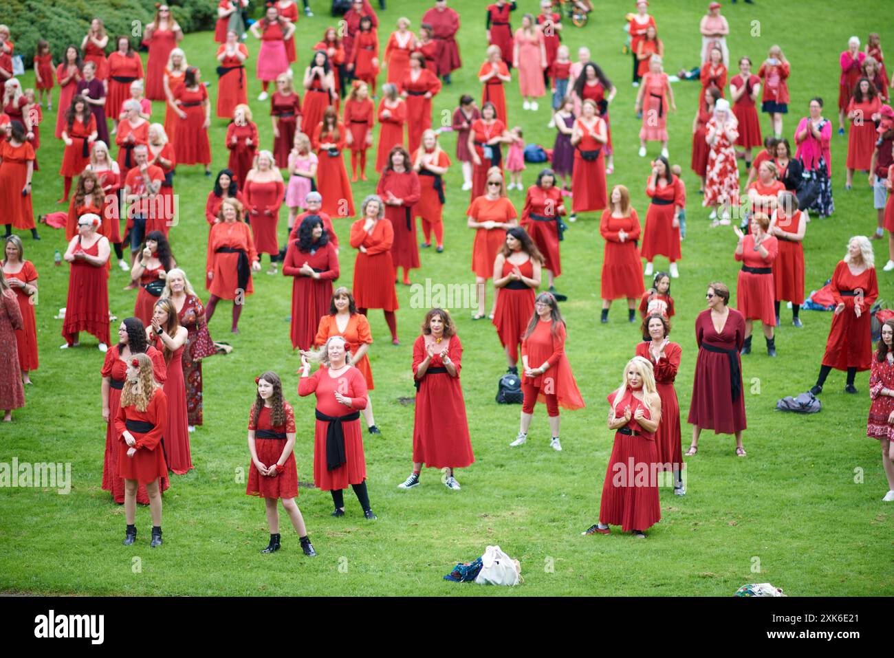 Preston, Lancashire, Regno Unito. 21 luglio 2024. Il Must Wuthering Heights Day Ever - Kate Bush Appreciation Day si tiene al Miller Park, Preston, Lancashire, Regno Unito. Crediti: Garry Cook/Alamy Live News Foto Stock