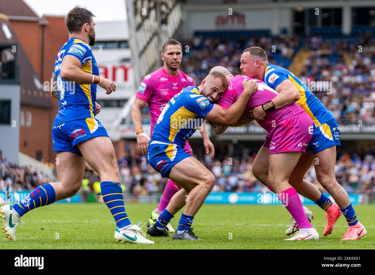 Hull, Regno Unito. 20 luglio 2024. Betfred Super League, 18° turno: Leeds Rhinos contro Hull Kingston Rovers (KR). Credito Paul Whitehurst/PBW Media/Alamy Live News Foto Stock