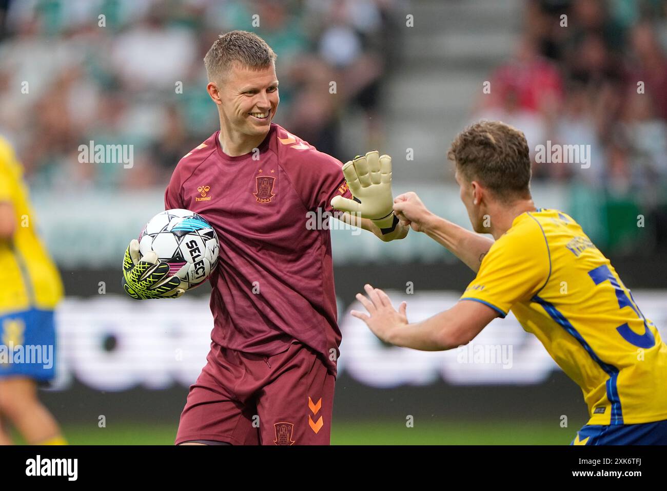 Viborg, Danimarca. 21 luglio 2024. Superliga match tra Viborg FF e Broendby IF all'Energi Viborg Arena domenica 21 luglio 2024. (Foto: Bo Amstrup/Scanpix 2024) credito: Ritzau/Alamy Live News Foto Stock