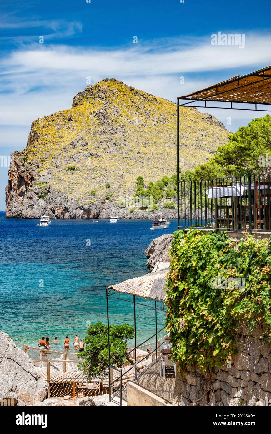 Baia di sa Calobra | Monti Tramuntana | Maiorca Foto Stock