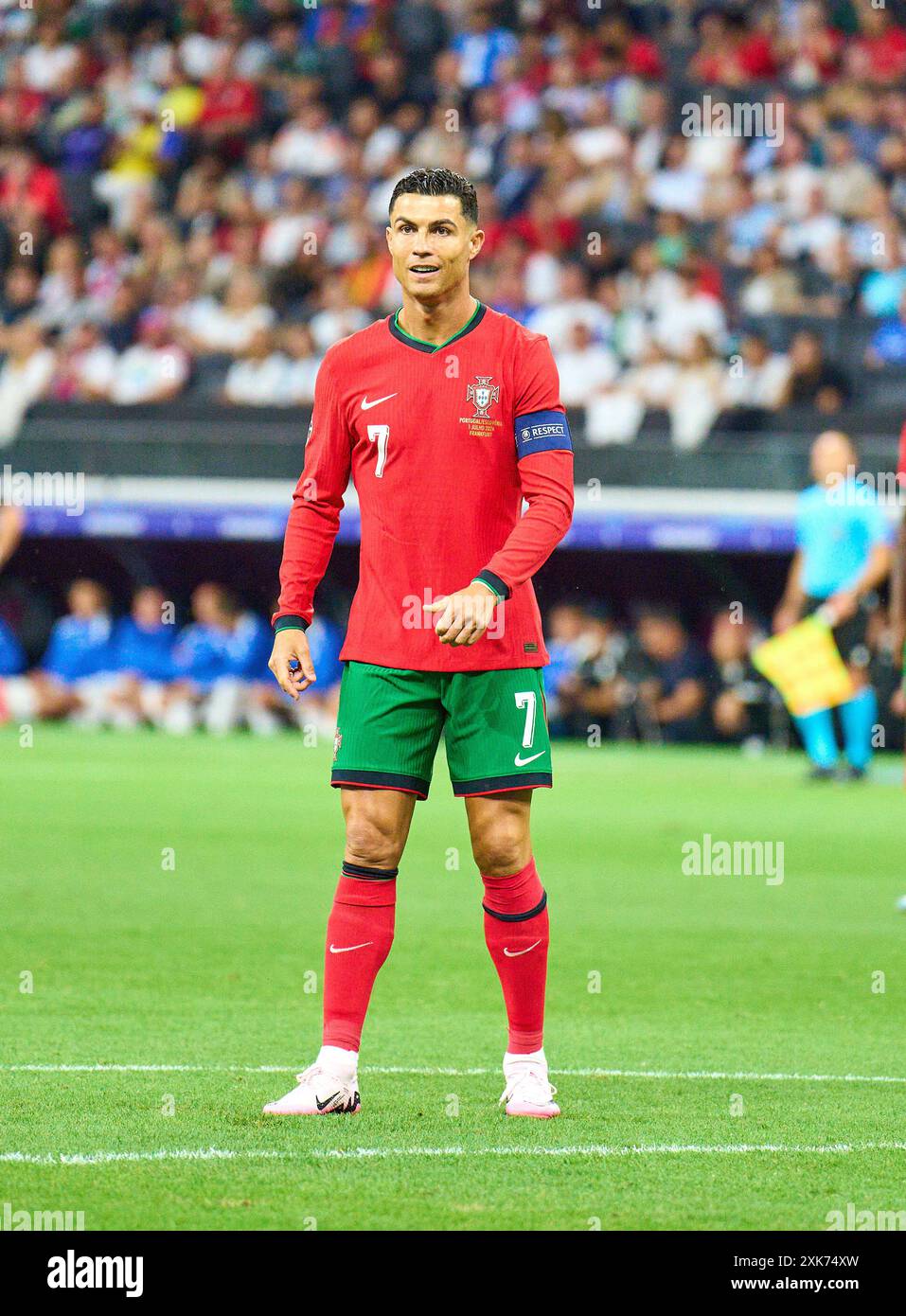 Cristiano RONALDO, 7° posto nella migliore delle 16 partite PORTOGALLO - SLOVENIA 3-0 N.E. dei Campionati europei UEFA 2024 il 01 luglio 2024 a Francoforte, Germania. Fotografo: Peter Schatz Foto Stock