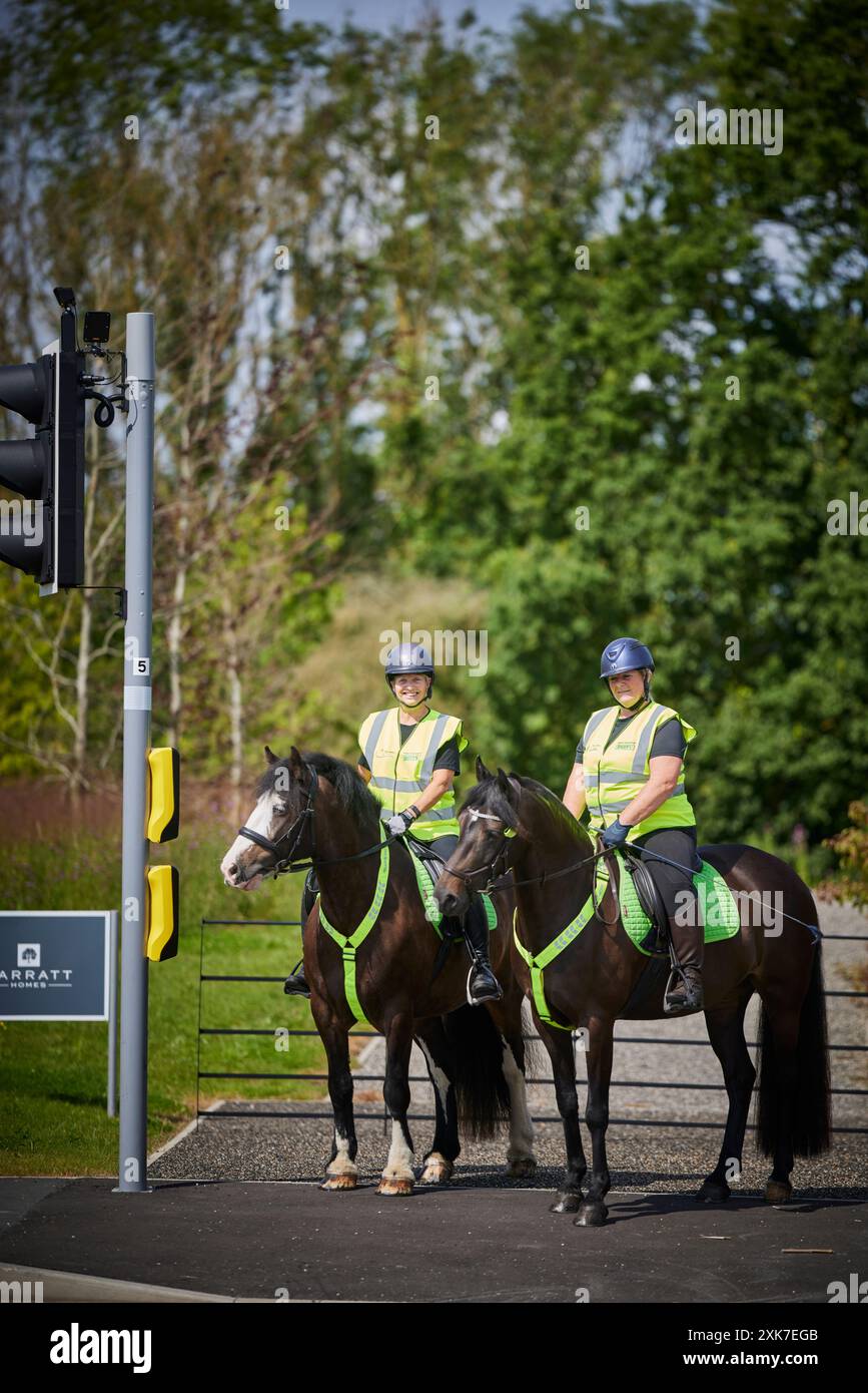 Traversata a cavallo a Leyland nel Lancashire Foto Stock