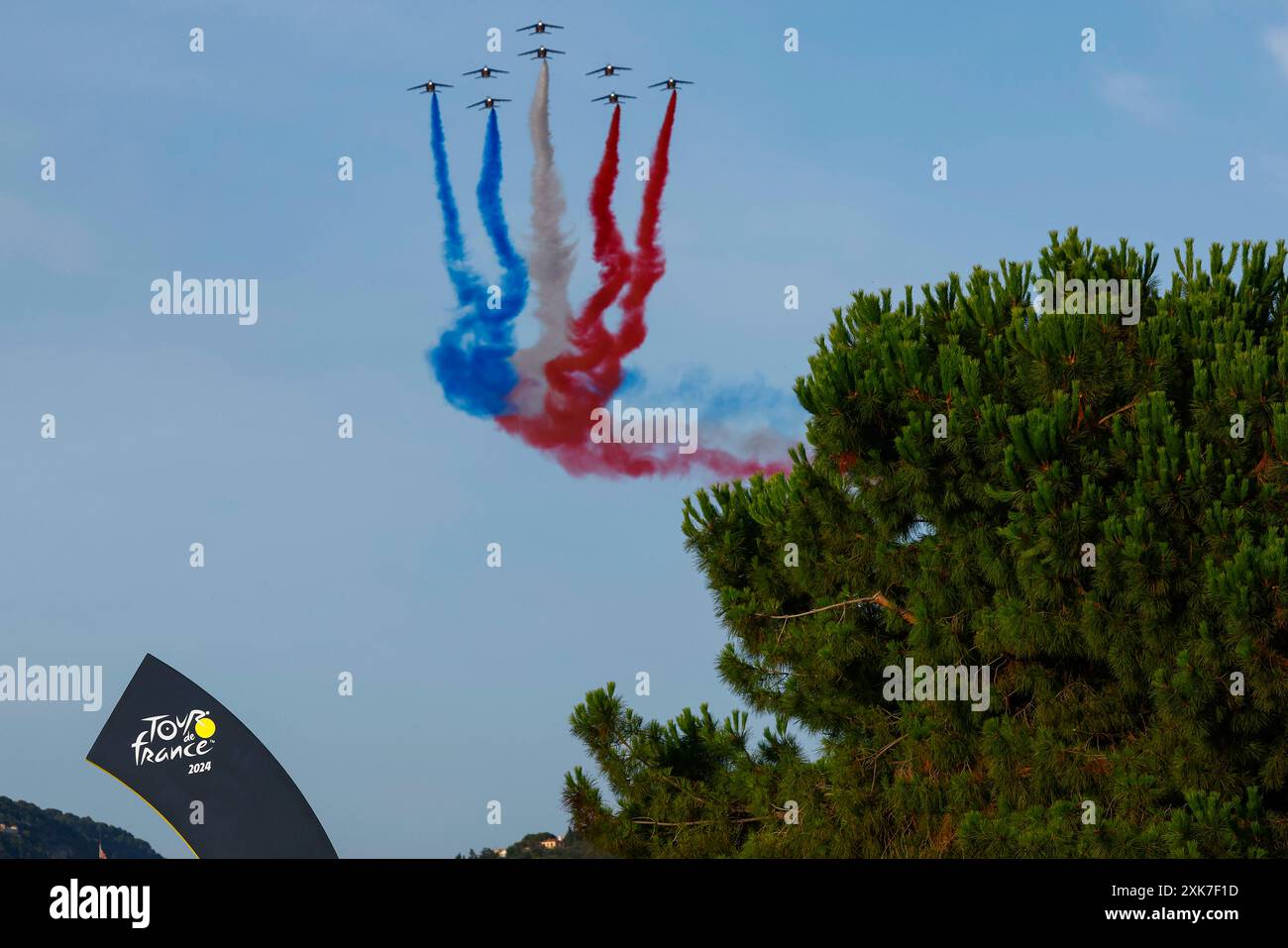 Tour de France 2024 - 111a Edizione - 21a tappa Monaco - Nizza 34,7 km - 21/07/2024 - scenario - foto Luca Bettini/Pool/GodingImages credito: Peter Goding/Alamy Live News Foto Stock