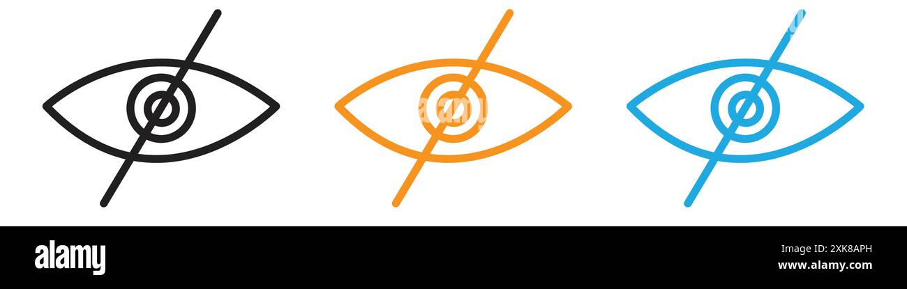 Nascondi la collezione di set di logo vettoriali o il gruppo di pacchetti Illustrazione Vettoriale