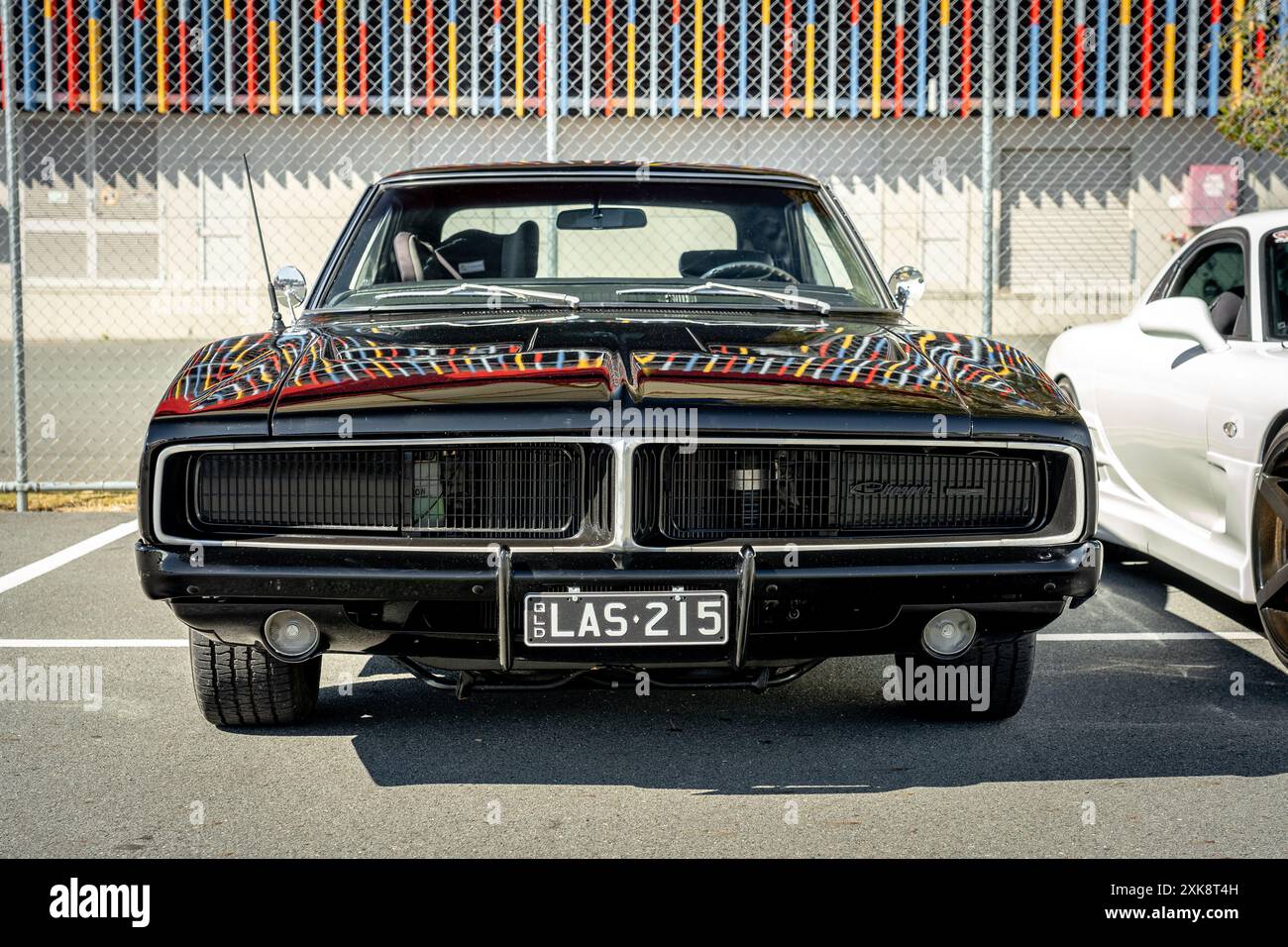 Gold Coast, QLD, Australia - Classic Dodge Charger American Muscle Car Foto Stock
