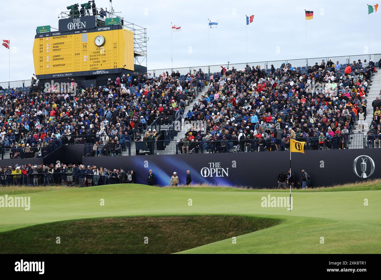 Troon, Scozia, Regno Unito. 21 luglio 2024. Vista generale durante il 4° giorno dei British Open Golf Championships 2024 al Royal Troon Golf Club di Troon, Scozia, il 21 luglio 2024. Crediti: Koji Aoki/AFLO SPORT/Alamy Live News crediti: Aflo Co. Ltd./Alamy Live News Foto Stock