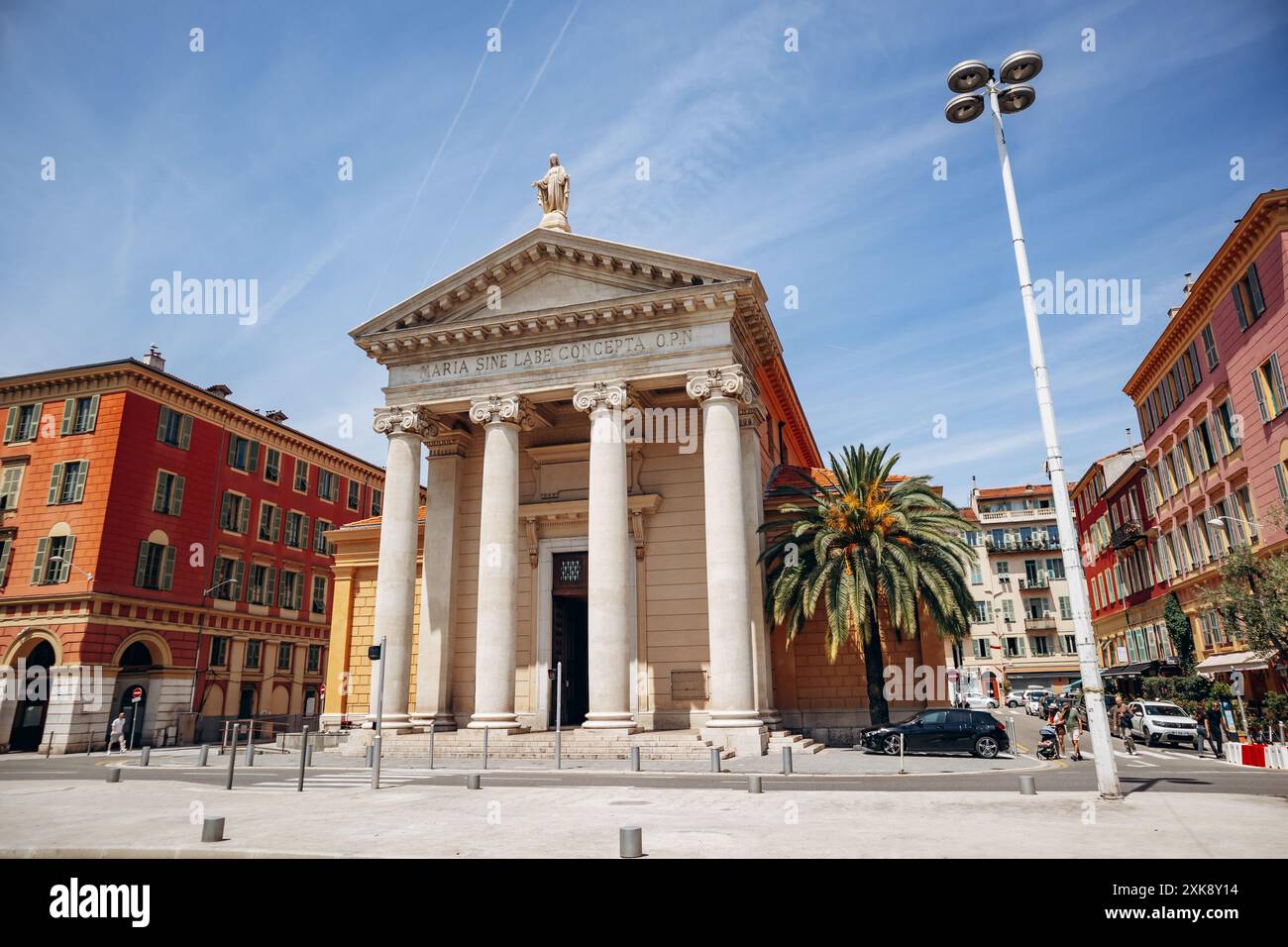 Nizza, Francia - 25 maggio 2024: Eglise Notre-Dame du Port, una chiesa costruita nel 1840 nel porto di Nizza Foto Stock