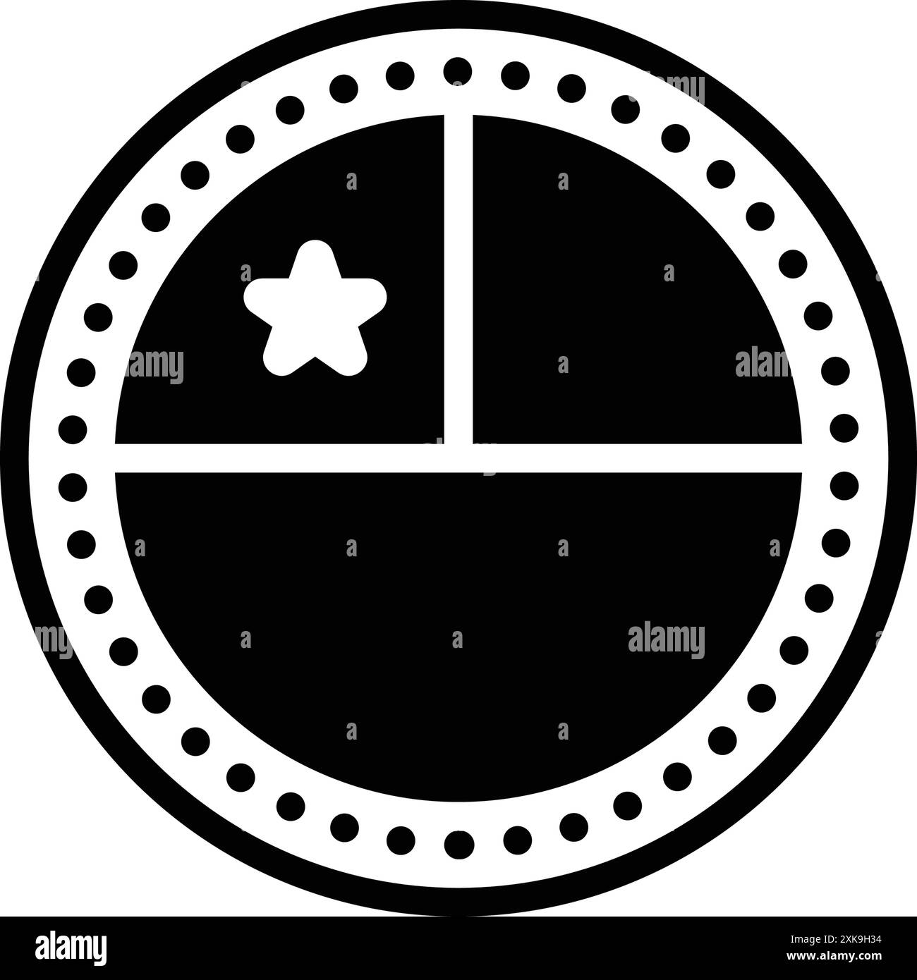 Icona per il cile, bandiera Illustrazione Vettoriale