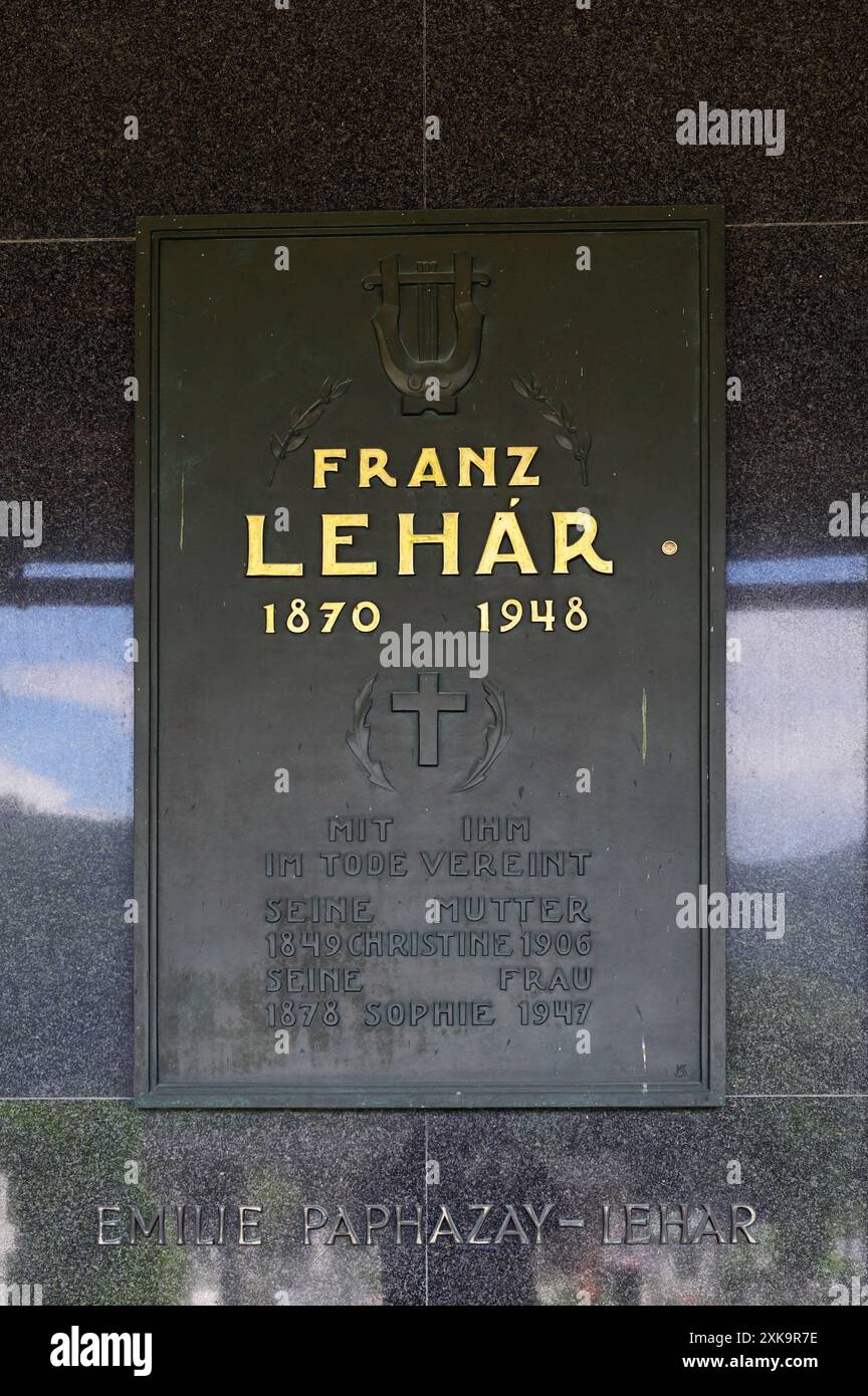 Bad Ischl, alta Austria, Austria. Cimitero di Bad Ischl. Franz Lehár (Bad Ischl, 30 aprile 1870, †, 24 ottobre 1948) è stato un compositore austriaco Foto Stock