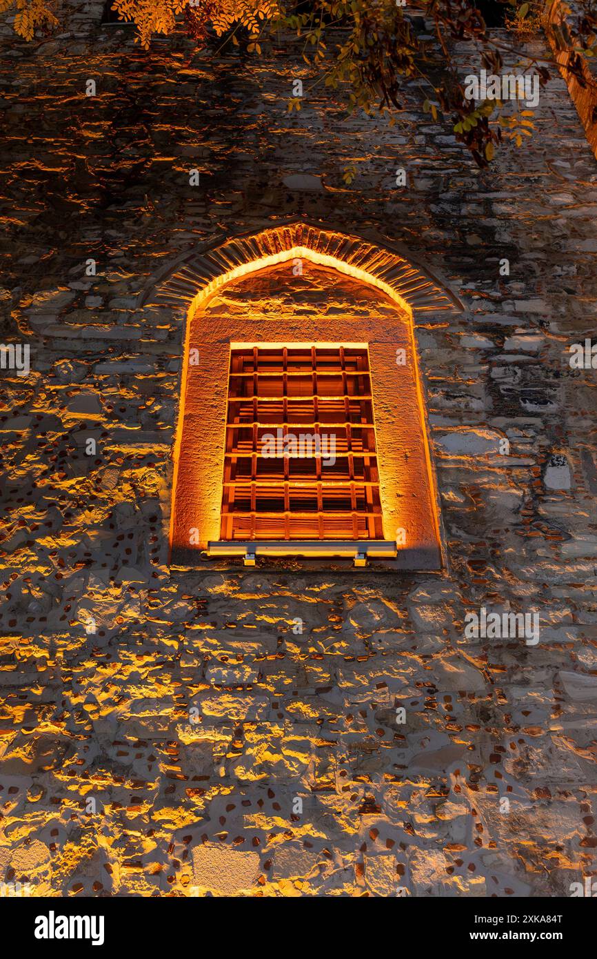 Finestra della storica Caravanserai Foto Stock