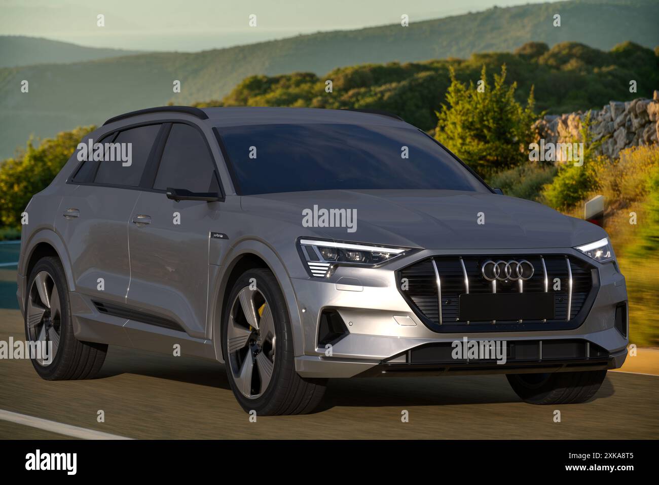 Audi e-tron leader nelle vendite nel suo segmento Foto Stock