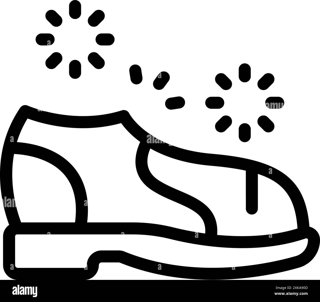 Deodorante per scarpe che elimina gli odori sgradevoli con un aroma rinfrescante, garantendo igiene e comfort per indossare le calzature Illustrazione Vettoriale