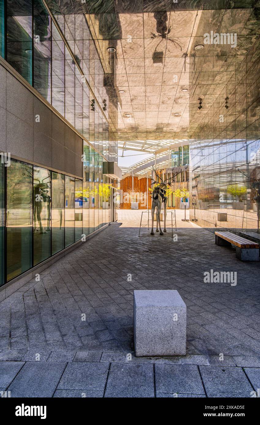 La vita quotidiana di Aker Brygge a Oslo, Norvegia Foto Stock