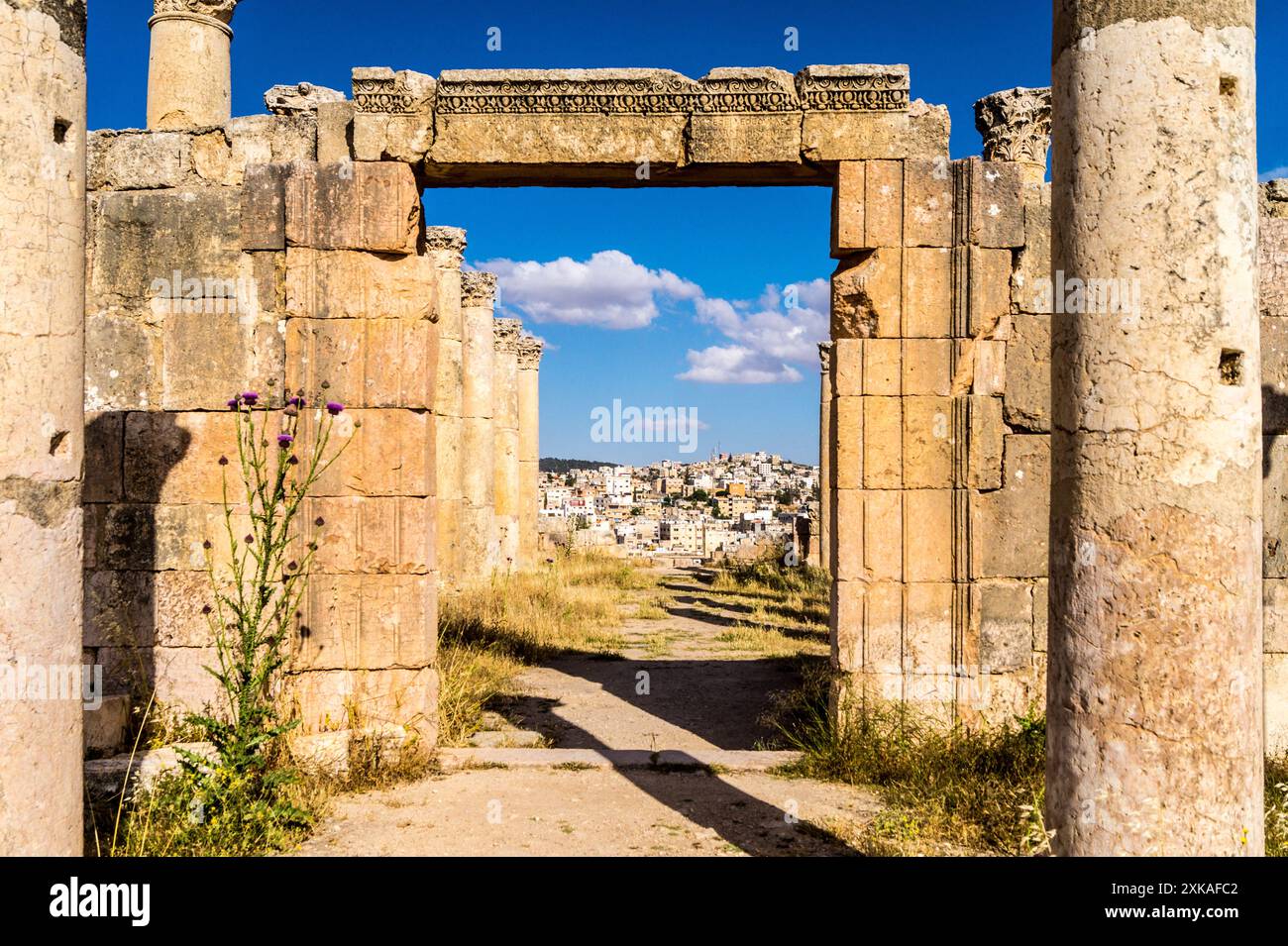 Jerash (Gerasa) città romana, Giordania Foto Stock