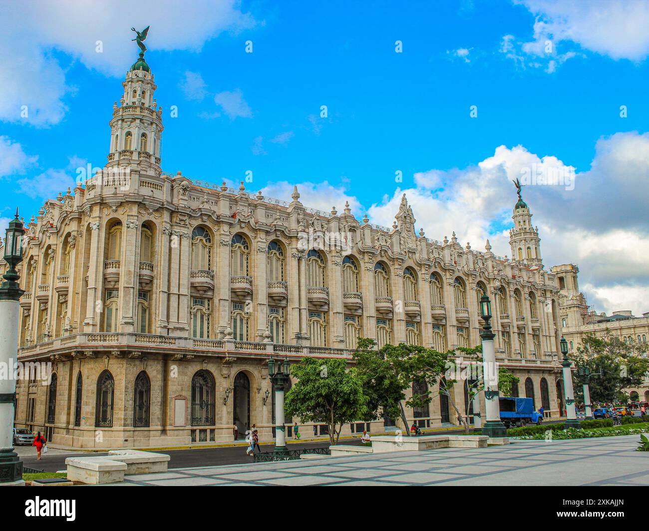 Gran Teatro de la Habana "Alicia Alonso", sede del Balletto Nazionale cubano, situato nel Paseo del Prado Foto Stock