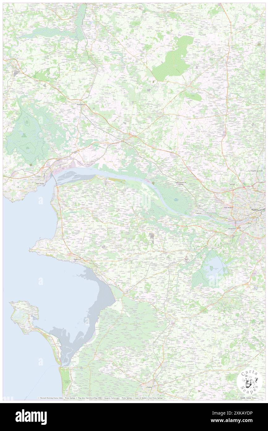 Saint-Brevin-les-Pins, Loire-Atlantique, FR, Francia, Pays de la Loire, N 47 14' 47'', S 2 10' 0''', MAP, Cartascapes Map pubblicata nel 2024. Esplora Cartascapes, una mappa che rivela i diversi paesaggi, culture ed ecosistemi della Terra. Viaggia attraverso il tempo e lo spazio, scoprendo l'interconnessione del passato, del presente e del futuro del nostro pianeta. Foto Stock