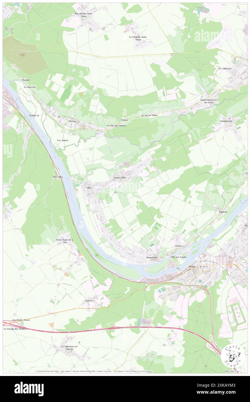 Limetz-Villez, Yvelines, FR, Francia, Île-de-France, N 49 3' 38'', N 1 32' 58'', MAP, Cartascapes Map pubblicata nel 2024. Esplora Cartascapes, una mappa che rivela i diversi paesaggi, culture ed ecosistemi della Terra. Viaggia attraverso il tempo e lo spazio, scoprendo l'interconnessione del passato, del presente e del futuro del nostro pianeta. Foto Stock