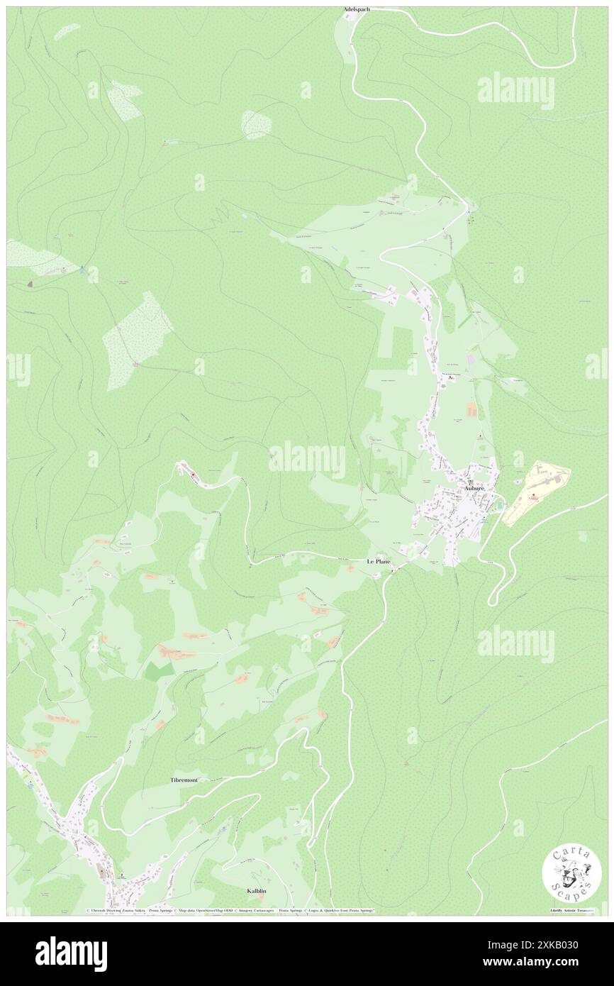 Aubure, Haut-Rhin, FR, Francia, Grand Est, N 48 11' 51'', N 7 13' 16'', MAP, Cartascapes Map pubblicata nel 2024. Esplora Cartascapes, una mappa che rivela i diversi paesaggi, culture ed ecosistemi della Terra. Viaggia attraverso il tempo e lo spazio, scoprendo l'interconnessione del passato, del presente e del futuro del nostro pianeta. Foto Stock