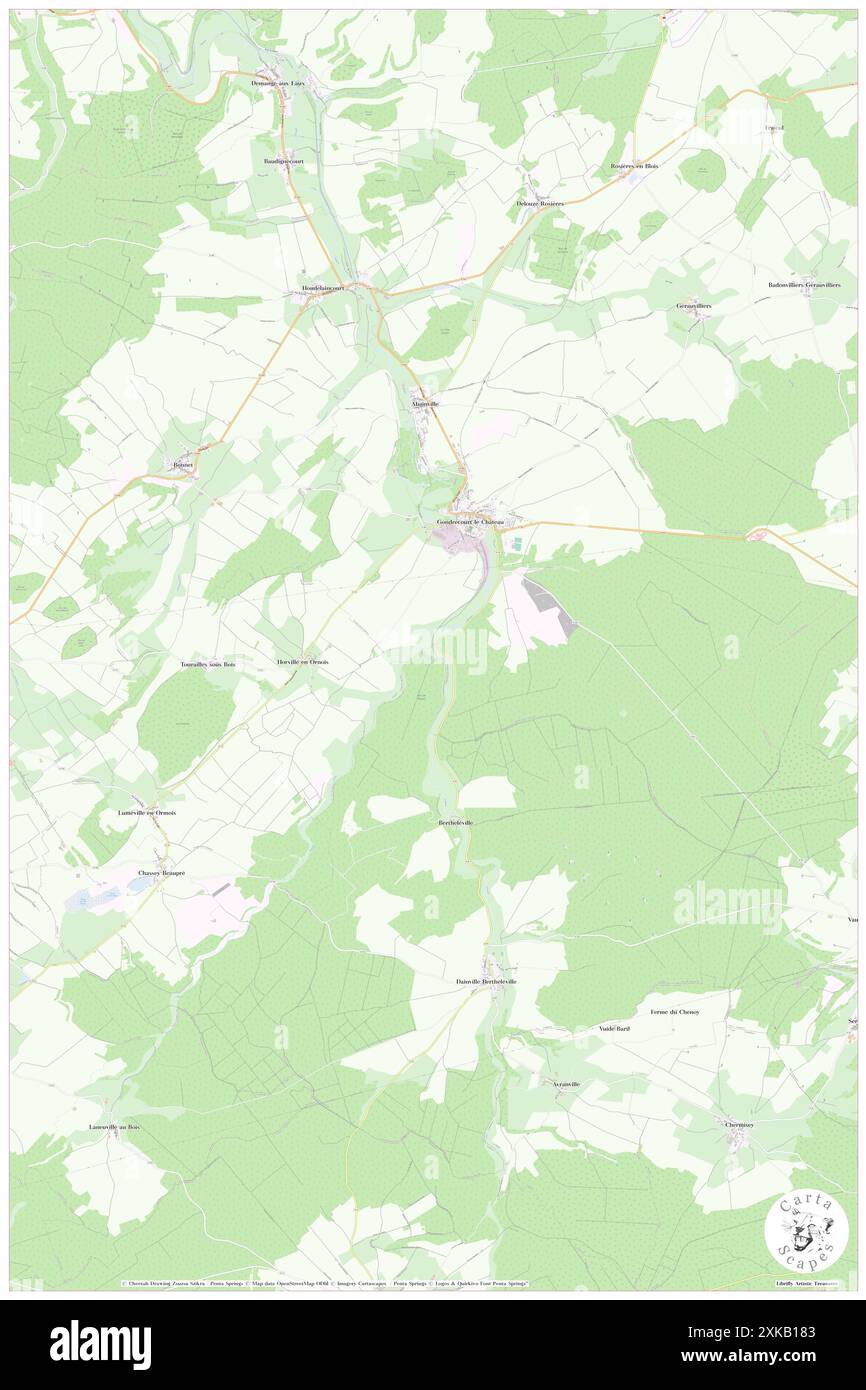 Gondrecourt-le-Chateau, Mosa, FR, Francia, Grand Est, N 48 30' 48'', N 5 30' 25'', MAP, Cartascapes Map pubblicata nel 2024. Esplora Cartascapes, una mappa che rivela i diversi paesaggi, culture ed ecosistemi della Terra. Viaggia attraverso il tempo e lo spazio, scoprendo l'interconnessione del passato, del presente e del futuro del nostro pianeta. Foto Stock